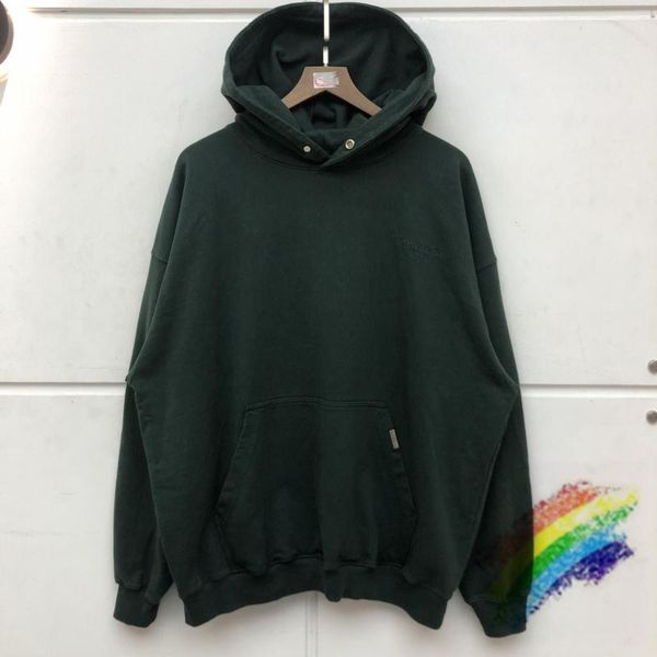 

men's hoodies & sweatshirts represent hoodie men women embroidery logo blank solid color pullover oversized heavy fabric hooded, Black