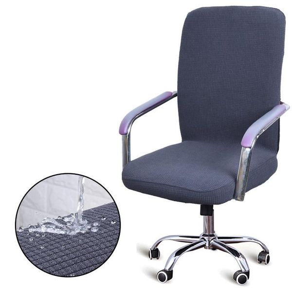 

chair covers s/m/l waterproof elastic cover spandex home office computer gamer slipcover dust-proof rotatable armchair protectors