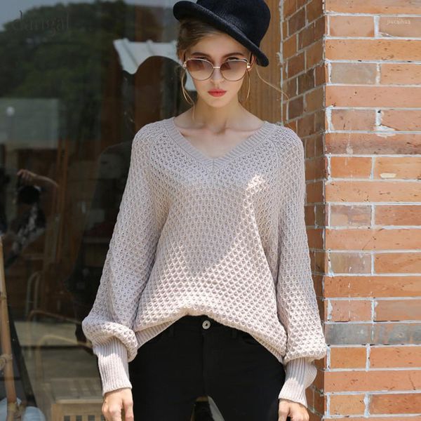 

2019 vintage batwing sleeve v-neck sweater women female sweaters warm pullover sweater knitted women winter jumper1, White;black