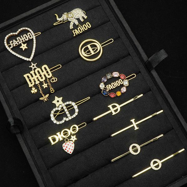 

design jewelry djia love full diamond elephant hairpin style hair ornament net red star same, Golden;silver