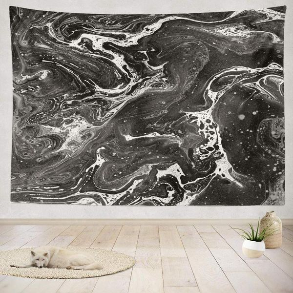 

tapestries black and white marble wall hanging tapestry for bedroom living room dorm house decoration table cloth blanket aesthetic