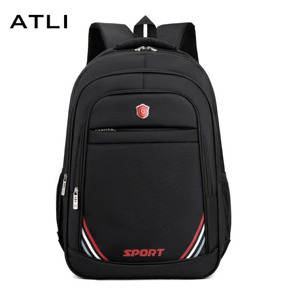 

backpack large capacity solid color backpacks for men 2021 simple fashion all-match oxford fabric school bag sac a dos