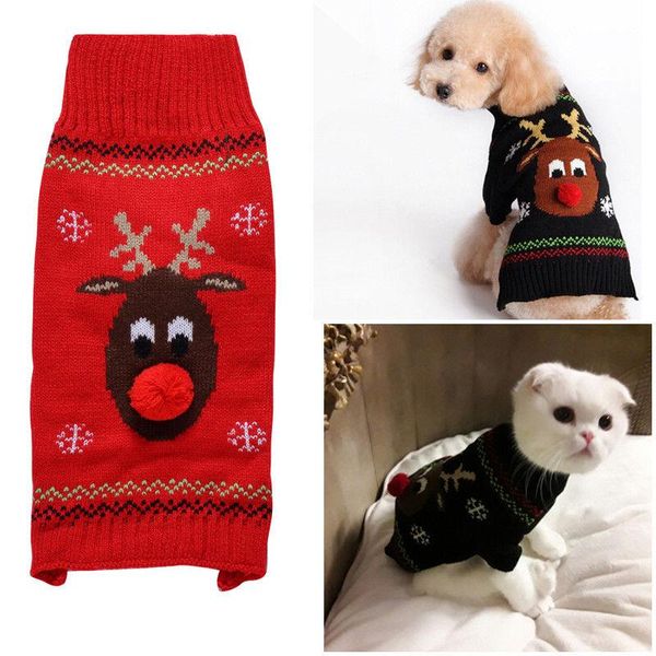 

dog apparel cat winter warm sweater small pet coat clothes jacket ca