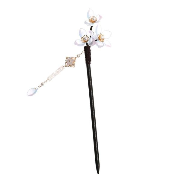 

hair clips 1pc wooden antique stick vintage tassel hairpin chopstick for