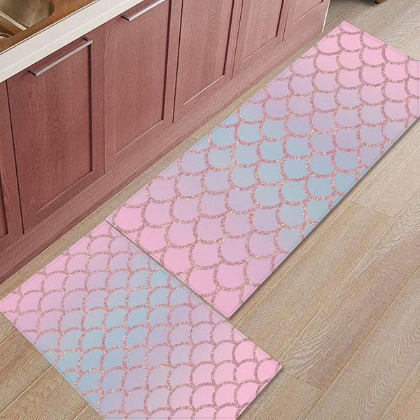 

bath mats 2pcs modern kitchen long strip bedroom entrance door mat home floor bathroom non-slip carpet