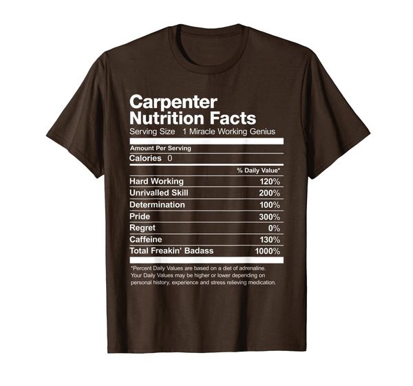

Carpenter Nutrition Facts Name Funny T-Shirt, Mainly pictures