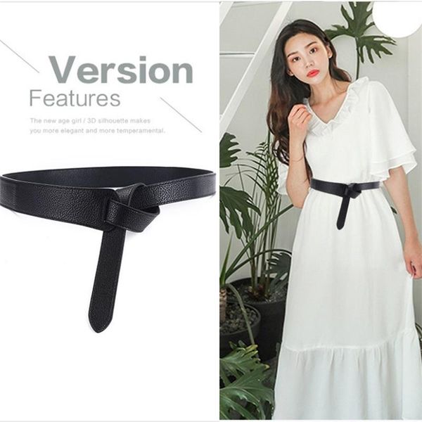 

belts 2021 luxury for women fashion individual single hole pull buckle wild corset waist, Black;brown