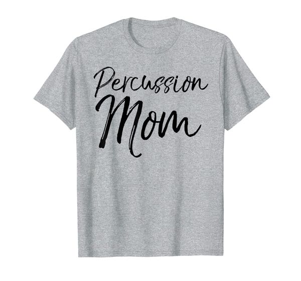 

cute marching band pit mom gift for women percussion mom t-shirt, White;black