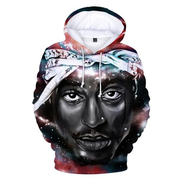 

men's hoodies & sweatshirts 3d hip hop 2pac cool sweatshirt men/women pullovers rapper long sleeve black streetwear