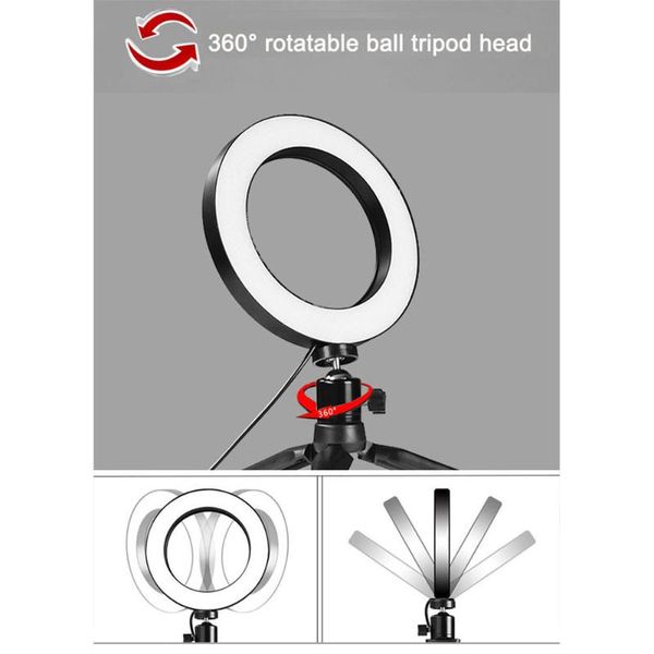 

led selfie light studio camera ring light p phone video lamp with tripods selfie stick ring table fill for canon