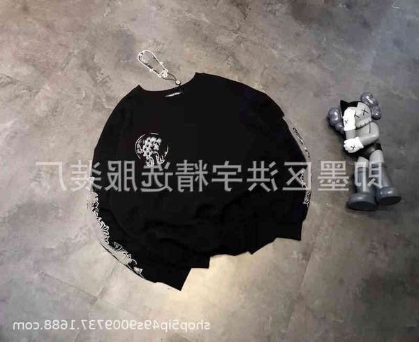 

new trend diamond 2021 cross horseshoe sanskrit printed hoodie men's and women's loose casual, Black