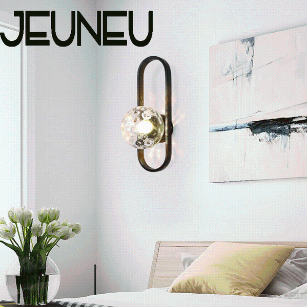 

wall lamp nordic modern minimalist bedside glass e27 balcony corridor porch bedroom creative lighting