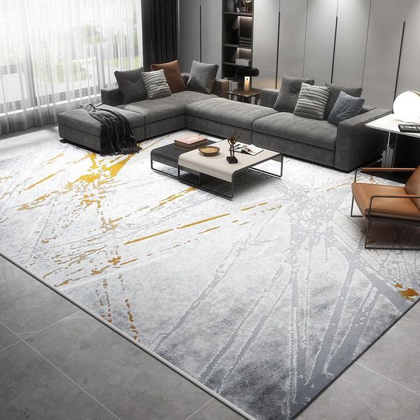 

carpets soft modern abstract rugs and carpet for home living room yellow striped non-slip sofa floor mat nordic bed