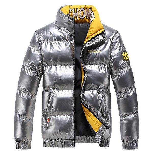 

men's jackets men winter waterproof thick parka jacket casual zipper overcoat male windbreak cotton padded hooded coat, Black;brown