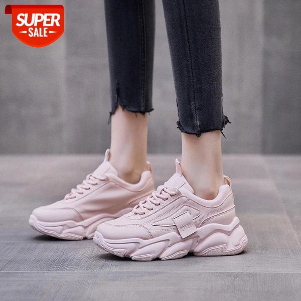 

chunky sneakers 2021 women female fashion sneakers lace-up basket femme dad platform breathable mesh for women comfty #id7x