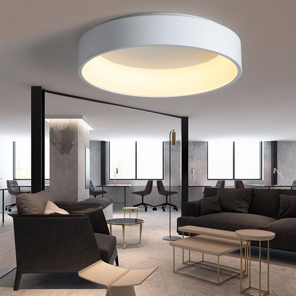 

black/white/gray minimalism modern led ceiling lights for living room bed room lamparas de techo led ceiling lamp light fixtures