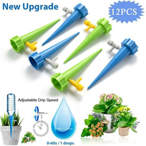 

watering equipments garden plant 12pcs automatic irrigation tool spike flower supplies self-watering device self planters jardin jardineria