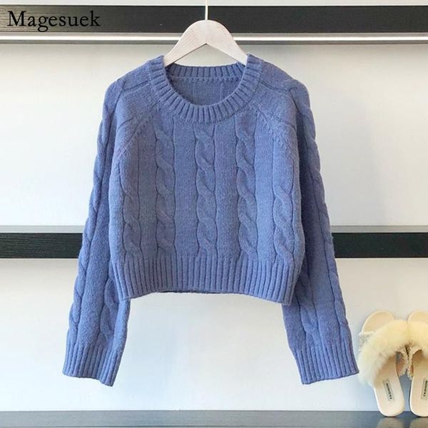 

women's sweaters autumn twist short vintage solid pullover women knitted sweater winter long sleeve jumper pull femme 11957, White;black