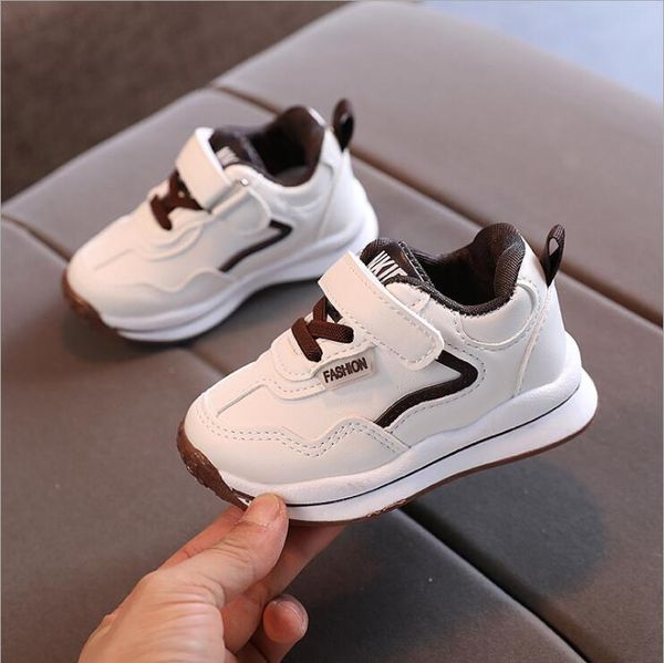 

new baby flashing sneakers toddler little kid sneakers children luminous shoes boys girls sport running shoes, Black