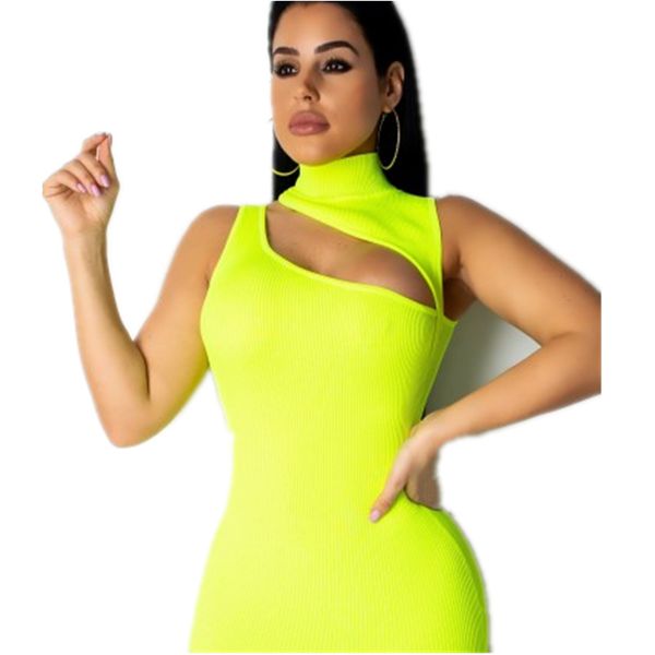 

nightclub dress womens oblique open hollow turtleneck sunken stripe cotton sweater party dress bodycon dress, White