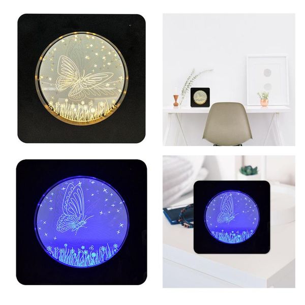 

night lights butterfly light atmosphere table lamp desk usb home decoration
