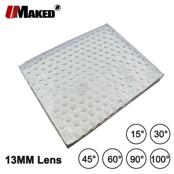 

light beads 13mm led mini lens 15 30 45 60 90 100 degree needn't holder synthetical ir power lenses reflector collimator for 1w 3w 5w