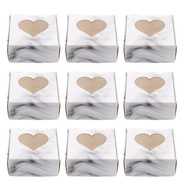 

20 pcs candy storage boxes heart shaped paper boxes storage containers