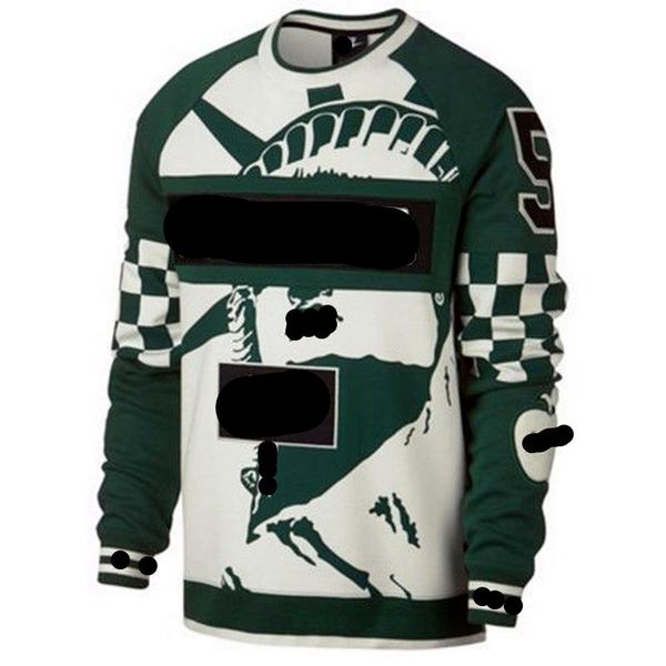 

men's hoodies & sweatshirts city print elements fashion casual pullover ladies trend, Black