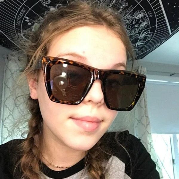 

sunglasses big square men women quality cute classic shades uv400 eyewear trendy glasses lunette de soleil femme, White;black