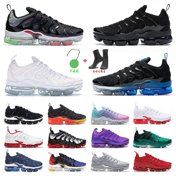 

original tn plus mens womens running shoes big size us 13 suman tns atlanta black royal white grape speed red hyper viole cool grey sports s