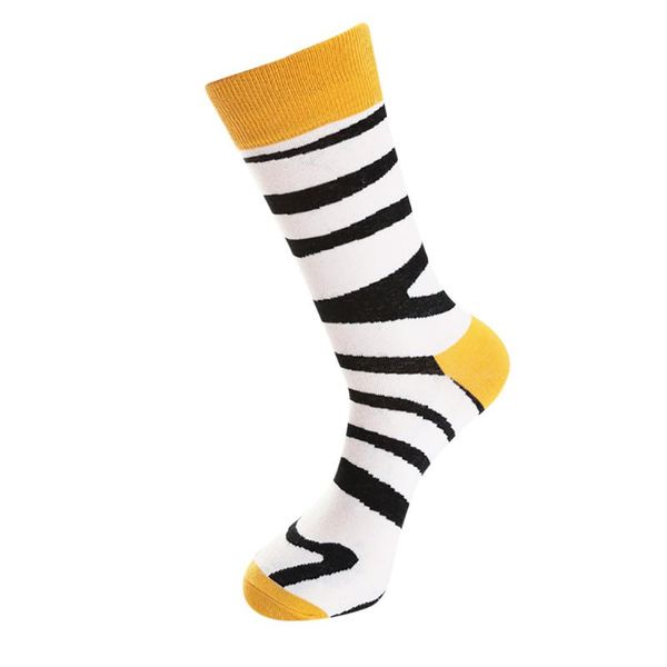

men's socks middle tube for man fashion mans cotton color block warm colorful diamond casual dress calcetines hombre, Black