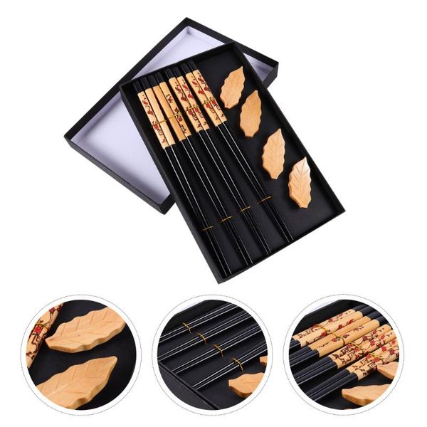 

chopsticks 1 set chopstick and rest delicate holder reusable