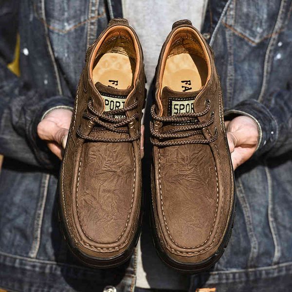 

dress shoes golden sapling mountain boot genuine leather retro leisure men breathable outdoor men's boots tactical fashion casual, Black