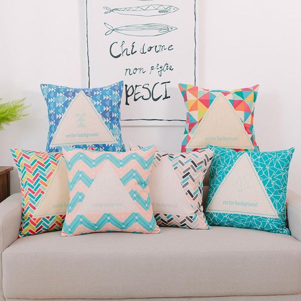 

blended ins thick cotton and linen pillowcase office sofa backrest cushion bedside back cushion car pillow