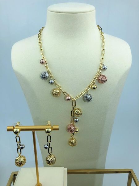 

earrings & necklace classic design african fashion jewelry gold sets dubai costume jewelrya0023, Silver