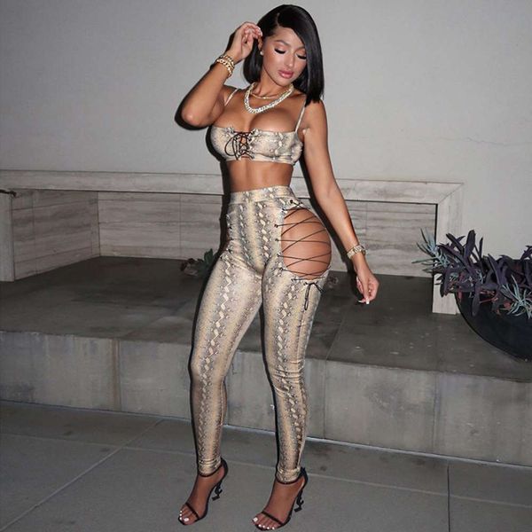 

wind 2021 spring new women's suspender vest bandage hollow pants casual suit, White