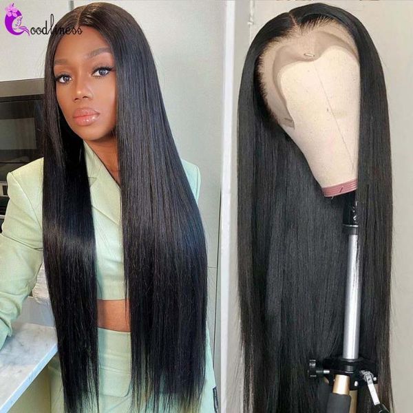 

lace wigs bone straight human hair wig 4x4 closure 28 30 inch brazilian remy, Black;brown
