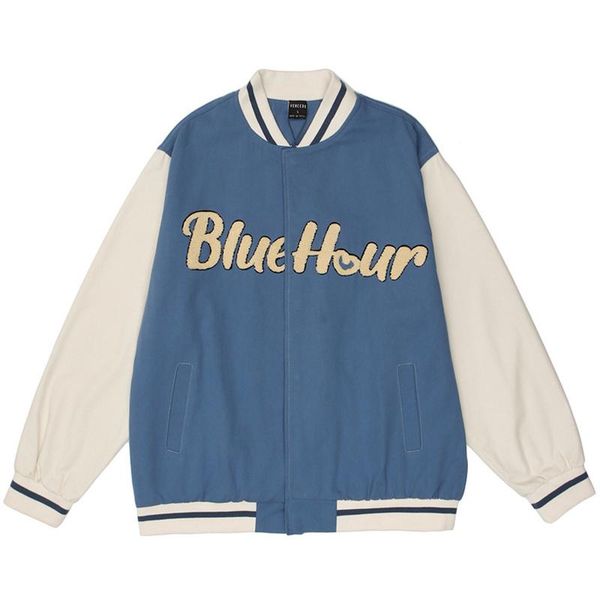 

men's jackets men letter embroidery patchwork varsity jacket male harajuku high street baseball coats oversized couple bomber, Black;brown