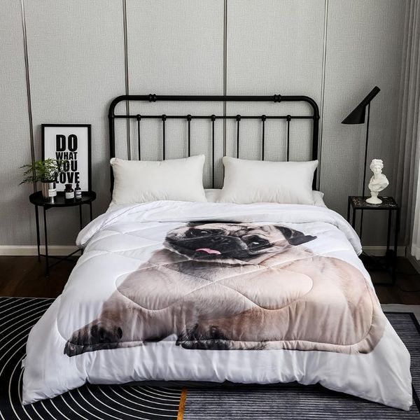 

comforters & sets dog comforter set animal theme bedding for kids boys girls 3d puppy printed down duvet cover lightweight quilt