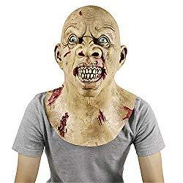 Cosmask Halloween Horror Volgelaatsmasker Creepy Scary Zombie Latex Masker Kostuum Partij Props Q0806245l