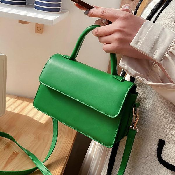 

candy color leather crossbody bags for women 2021 travel handbag fashion simple shoulder messenger bag ladies cross body bag
