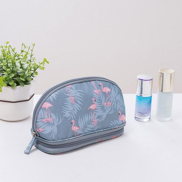

portable makeup bag brush organizer printed zipper travel toiletry case cosmetic bags for women lightweight bag female bolsos