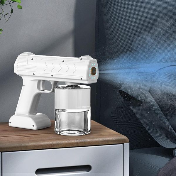 

watering equipments usb charge household blue light nano steam spray gun portable wireless disinfection sprayer machine handheld atomization