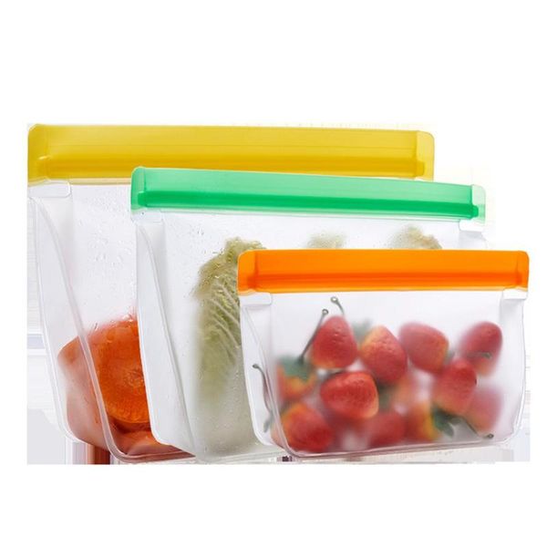 

food savers & storage containers silicone leakproof reusable stand up zip shut bag cup fresh