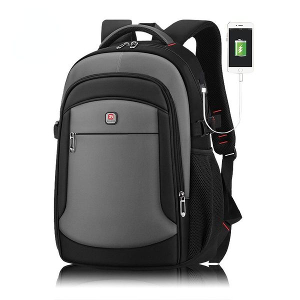 

backpack male business travel outdoor leisure men's fashion lapbag students you can charge