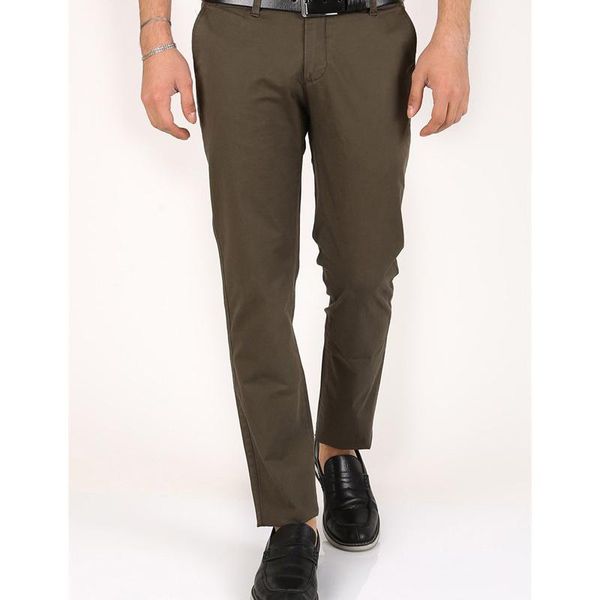 

men's pants 2021 spring fashion pencil mens daily mid waist straight trouserautumn business casual solid color slim long pant for men, Black