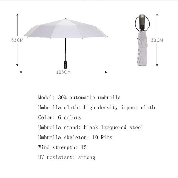 

new matic three-folding matic umbrella sun rain women male luxury windproof travel umbrellas for m qylcyx