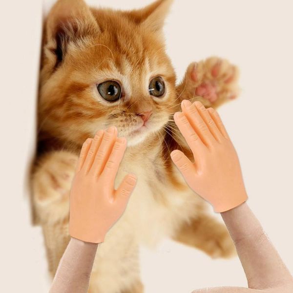 

cat toys 2pcs scratch the little finger comb pet massage laughing funny gloves home scratching pets product