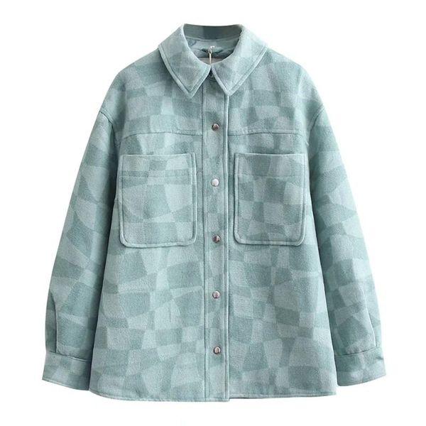 

women's jackets dylqfs 2021 autumn women plaid elegant single breasted vintage lapel long sleeve loose jacket female streetwear casual, Black;brown