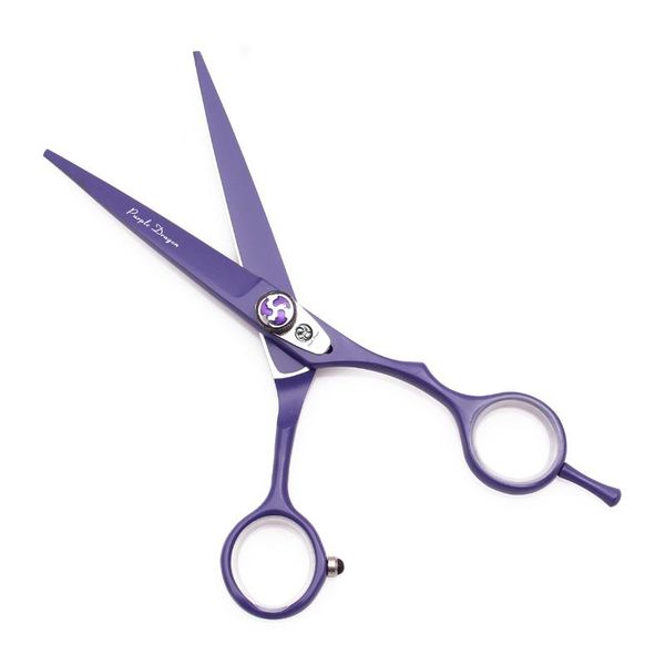 

hair scissors professional 5.5" 6" stainless jp purple dragon hairdressing hait cutting barber haircut thinning shears 1018#